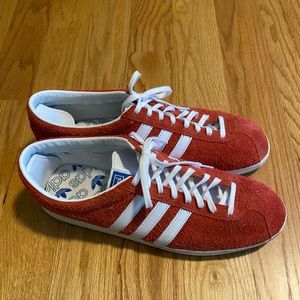 Men’s Adidas Gazelles in Red size 13